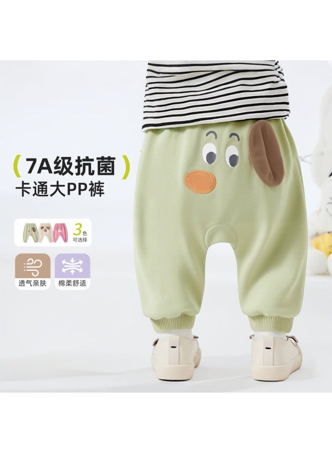 Babu Bean I'm The Best At Antibacterial!] Infant Big Pp Pants Toddler Pants Children's Boys And Girls Baby Pants - Image 4